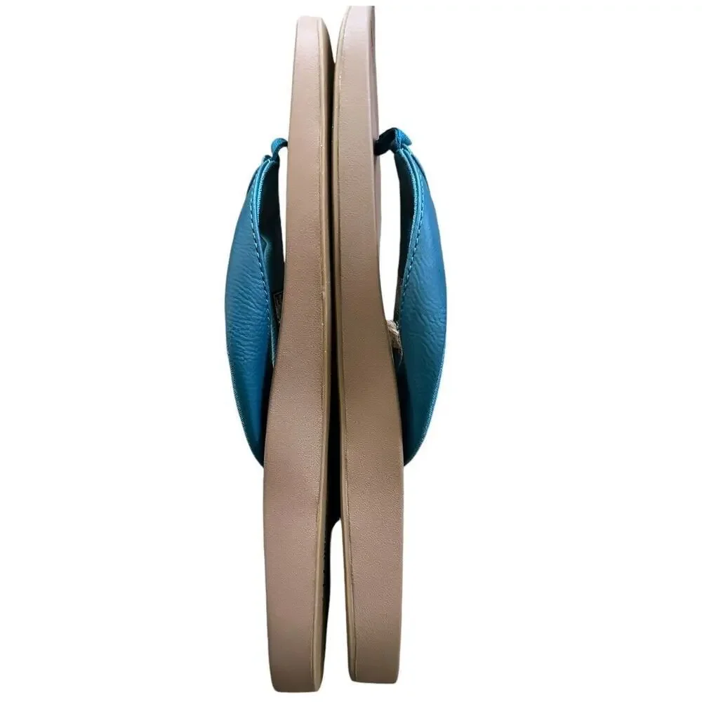 Sanuk NWT Cosmic Yoga Mat Women's Sandal Size 11 Deep Teal Comfort Summer Beach